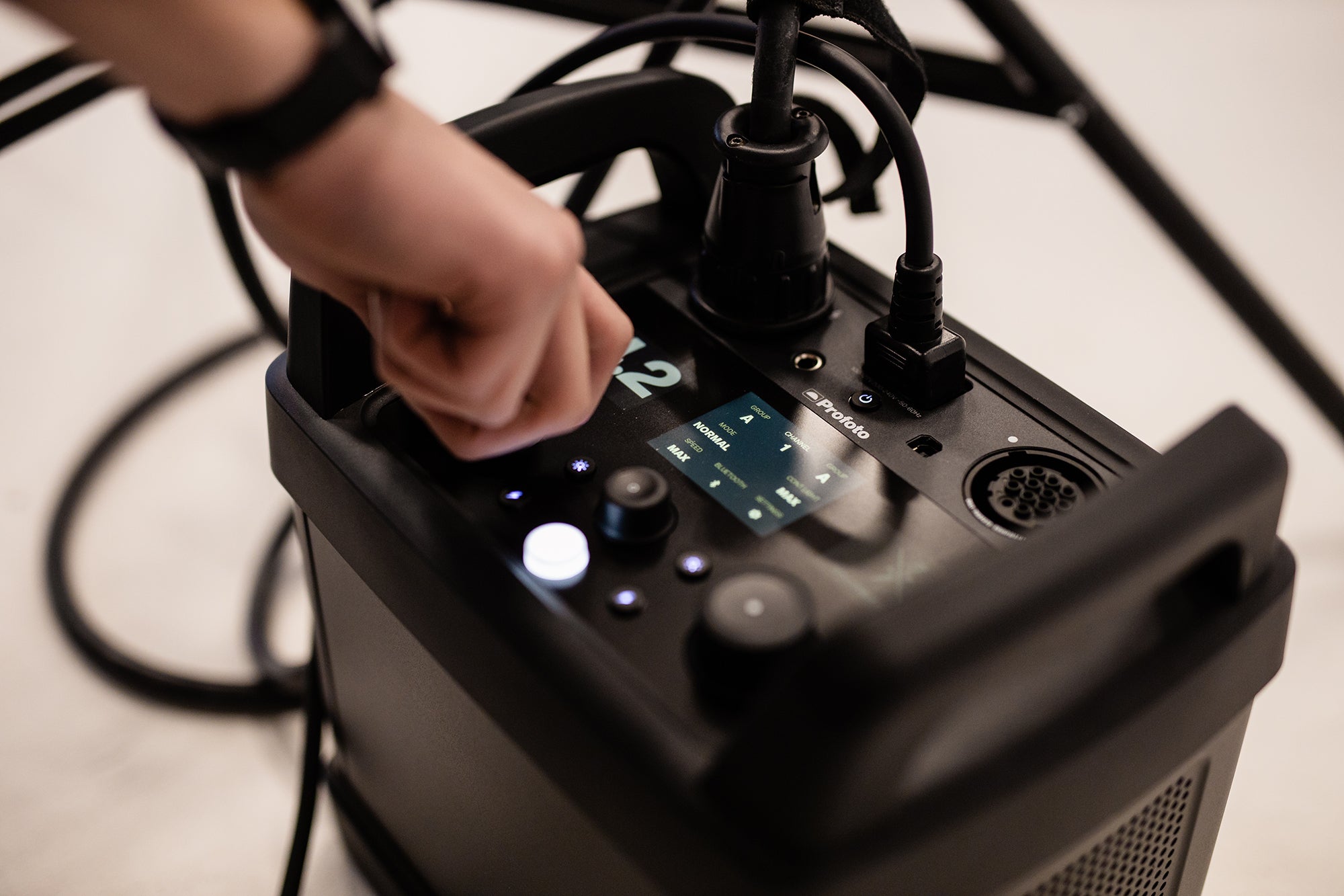 Profoto Pro-11 2400 AirTTL Studio Pack being used on location.