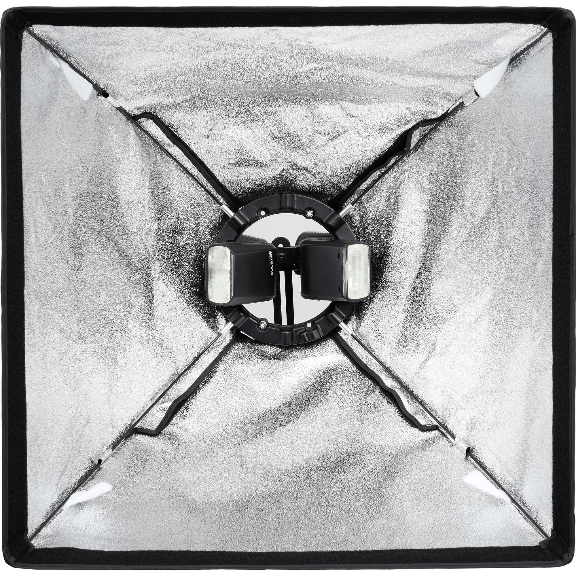 Profoto RFi Speedlight Speedring with speedlite and softbox attached