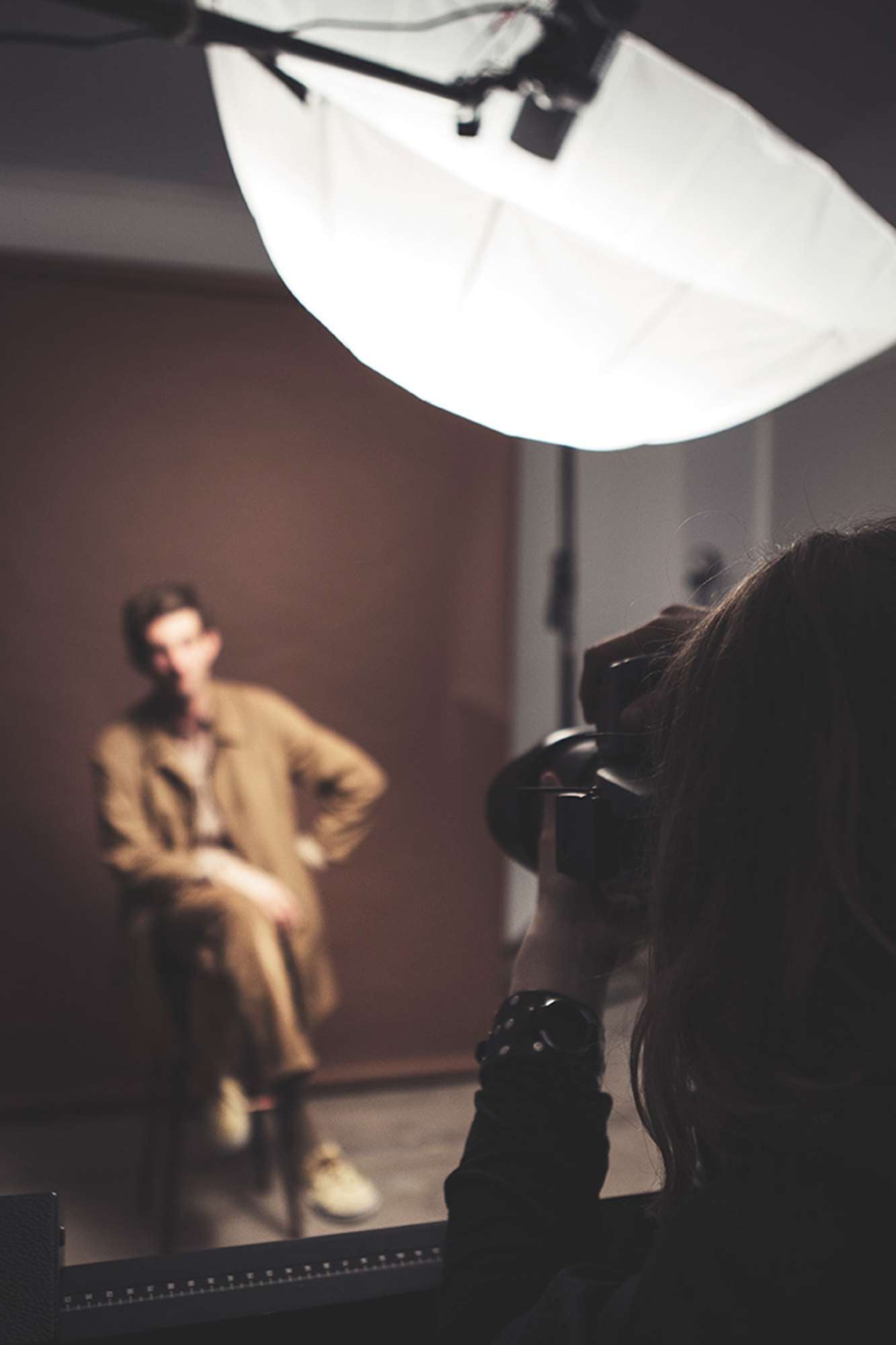 Profoto Umbrella Deep Translucent in action on a photo shoot