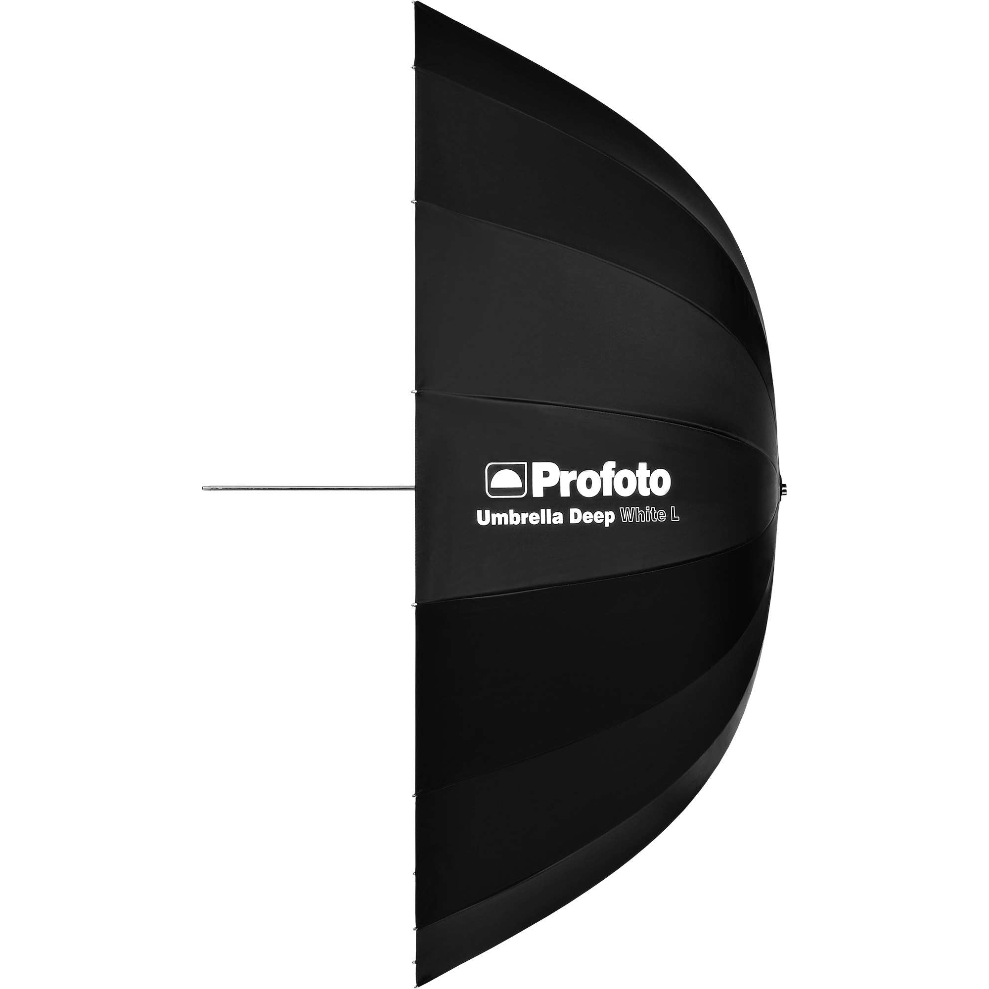 Side view of a Profoto Umbrella Deep White L (130cm/51").