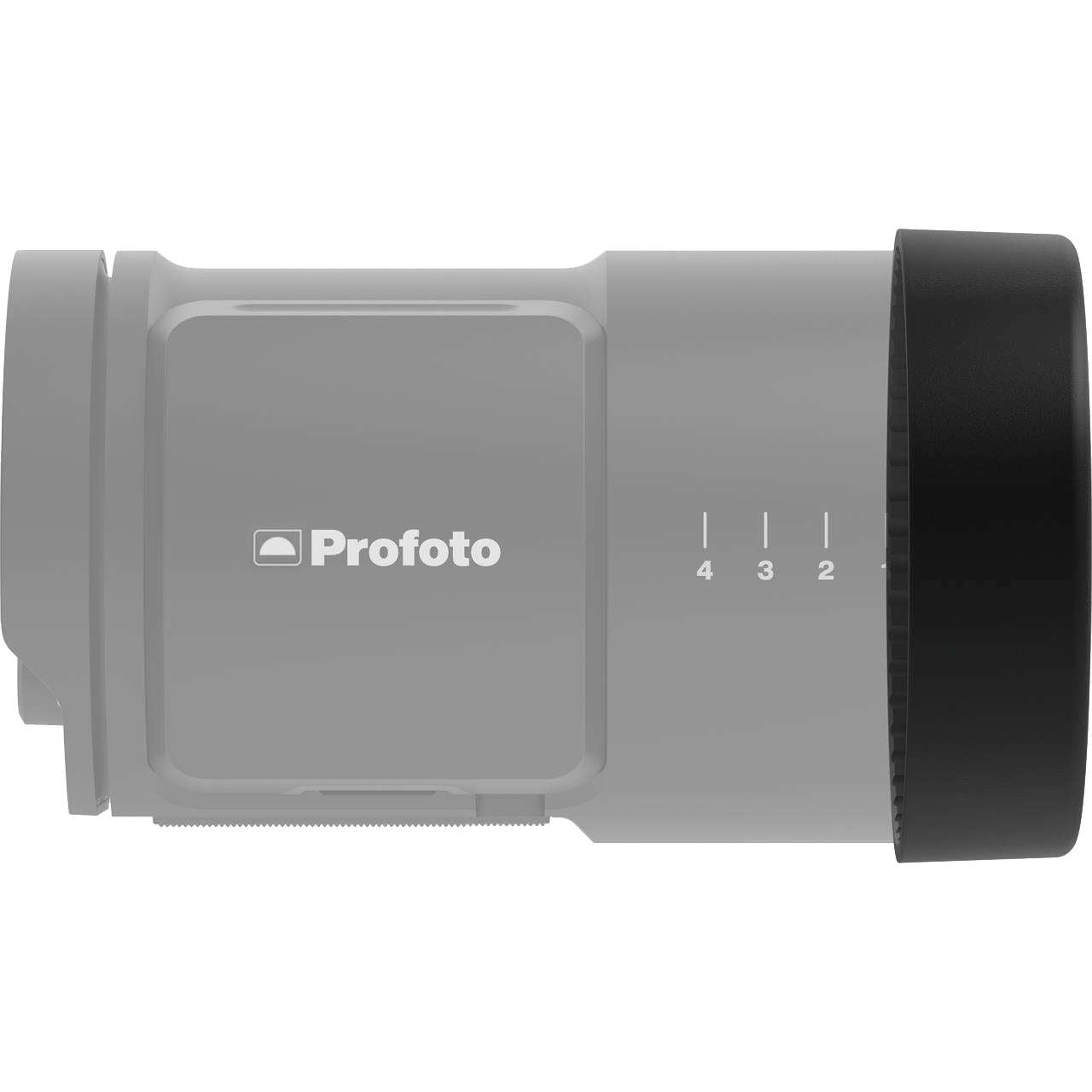 Protective cap for Profoto B10 highlighted with a B10 ghosted for illustration services.