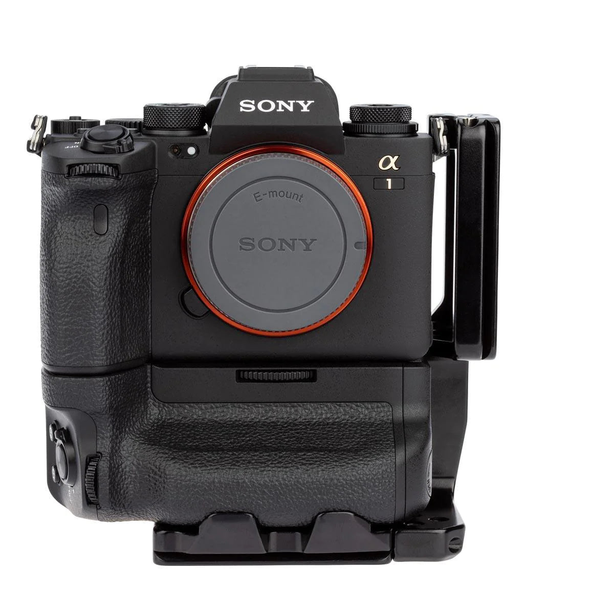 PMG L-Bracket for Sony Alpha A7r Mark IV and a9 Mark II with VG-C4EM Vertical Battery Grip, Arca-Type, SS2 Strap Port