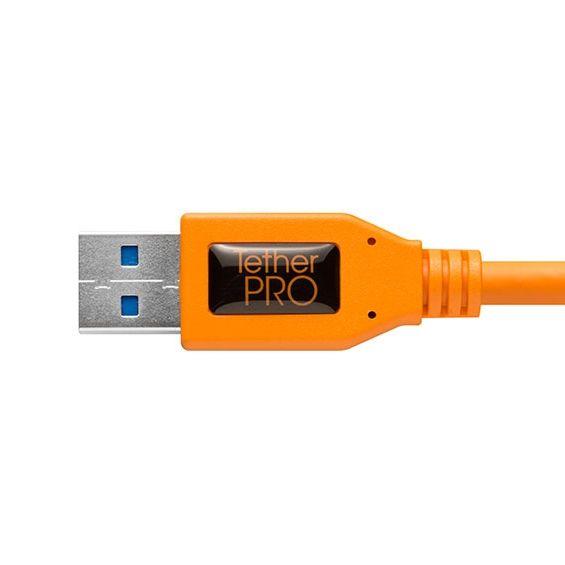 Tether Tools TetherPro USB 3.0 to USB-C, 15' (4.6m) ORG