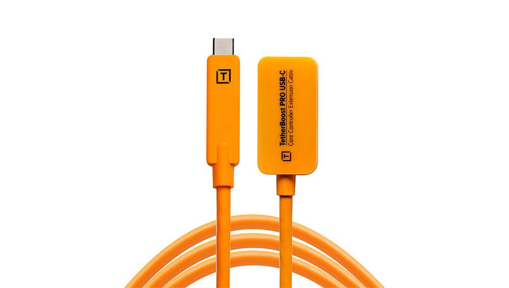 TetherTools USB-C Core Controller Extension Cable (5m) Orange Cable