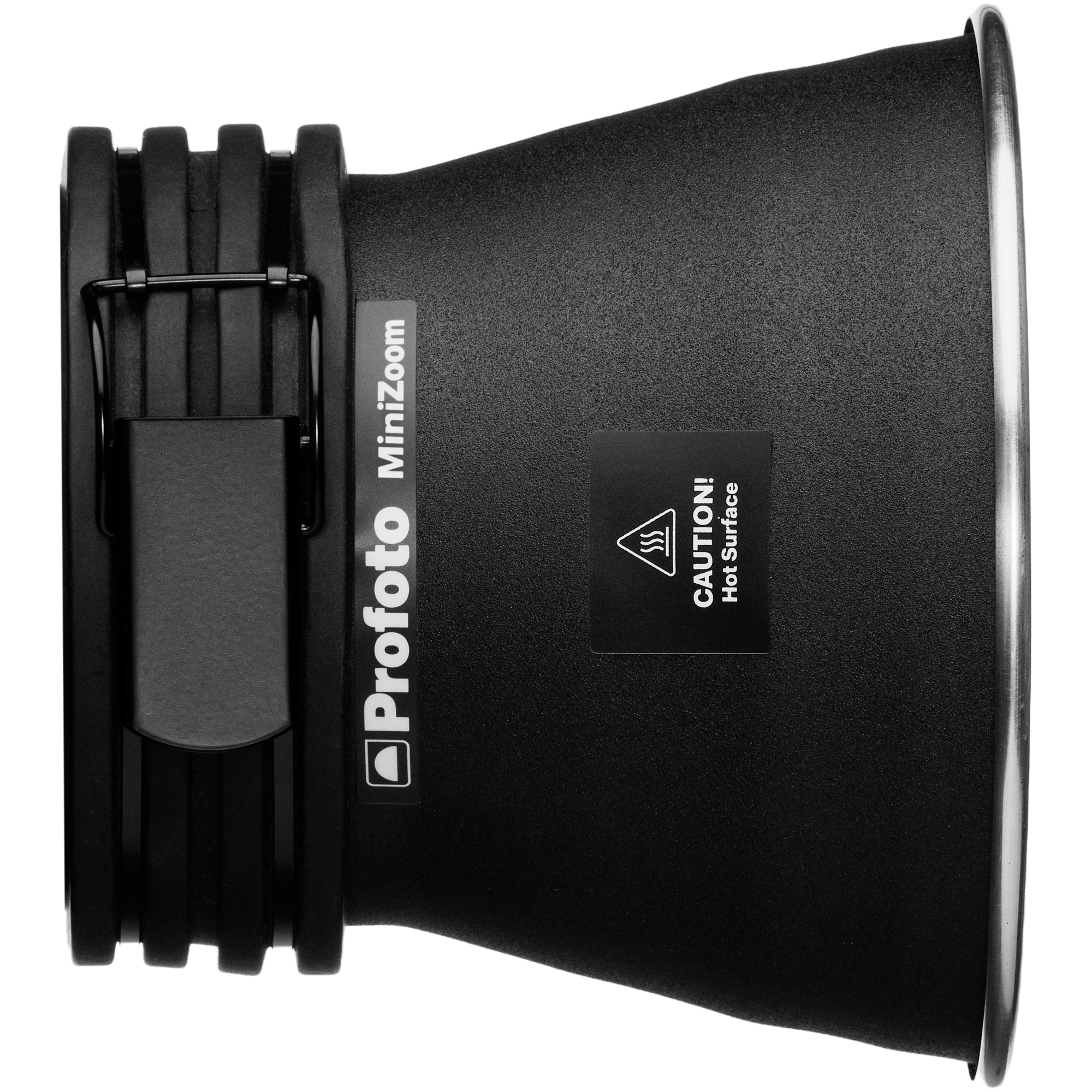 Side perspective of the Profoto MiniZoom Reflector.