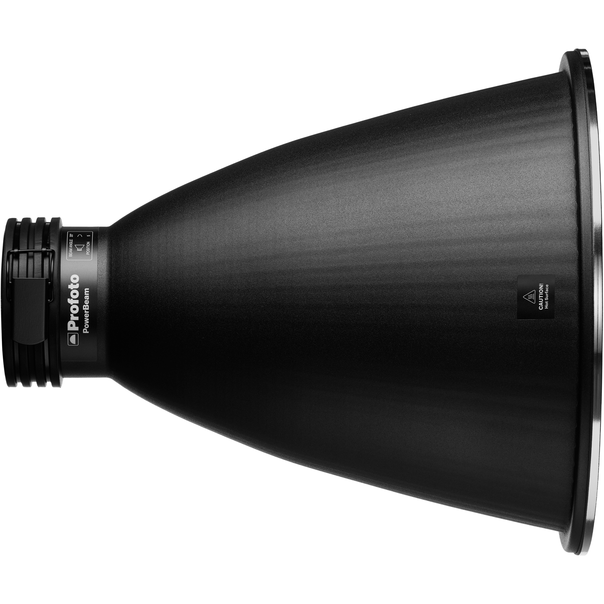 Profoto PowerBeam Reflector side view. 