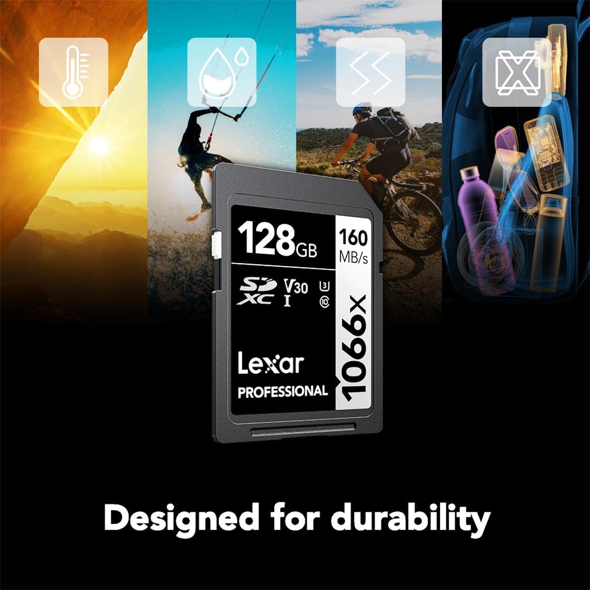 Lexar SD Professional Silver Series UHS-I 1066x 128GB V30