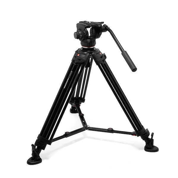 Manfrotto 502X Fluid Video Head and Twin Leg Tripod Kit