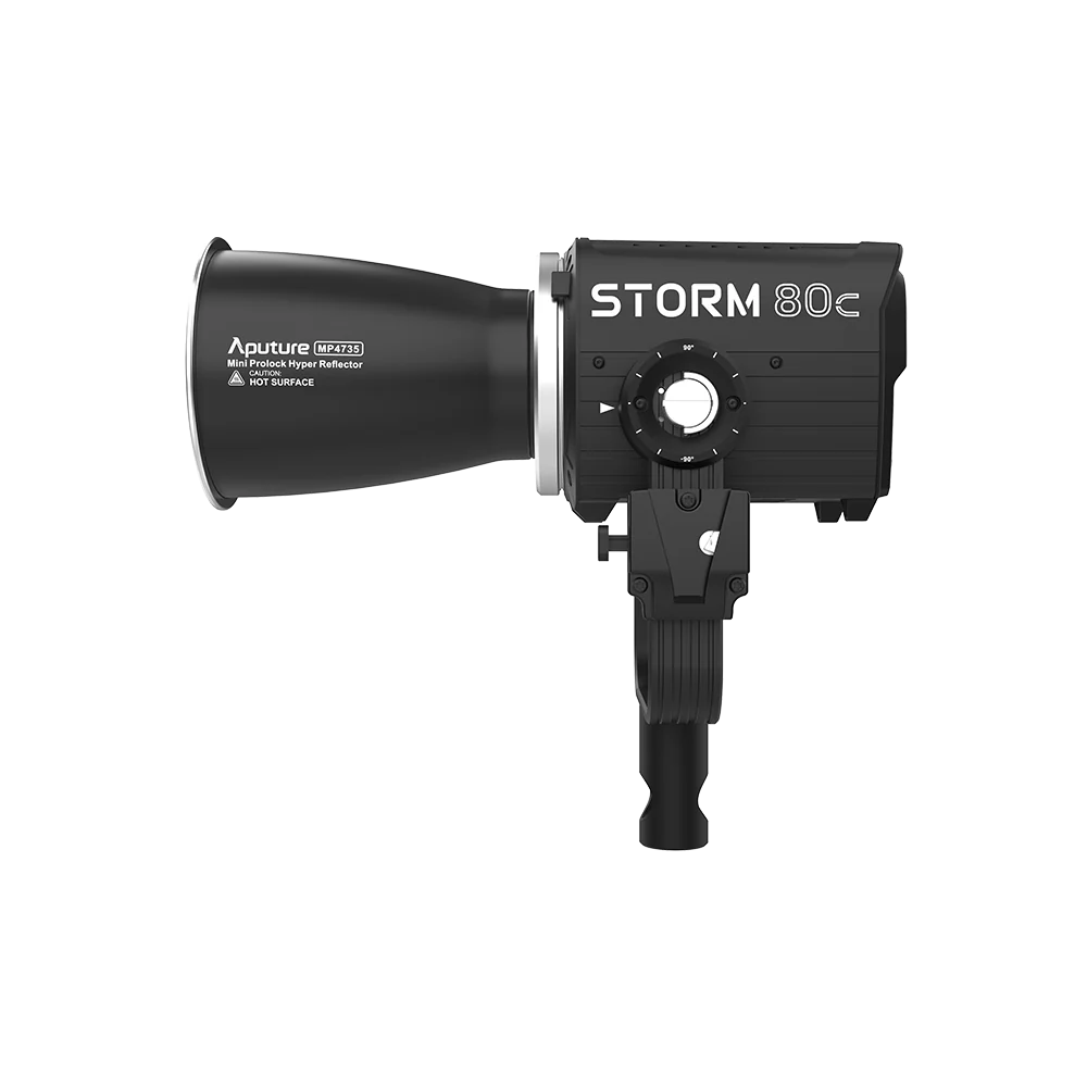 Aputure Storm 80c with hyper reflector