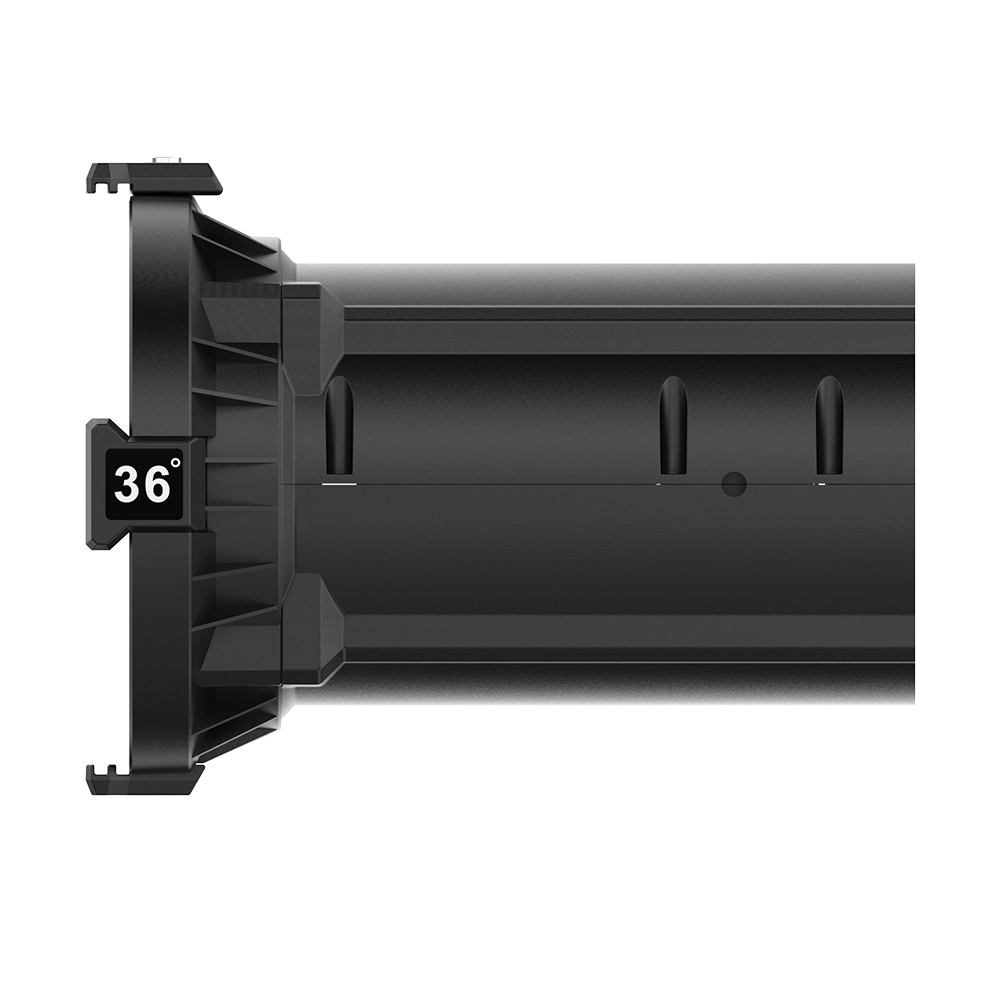 Side view of Aputure Spotlight Lens on a transparent background.