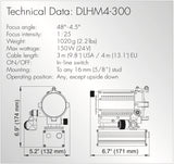 Dedolight DLHM4-300 150W Aspherics² Light Head