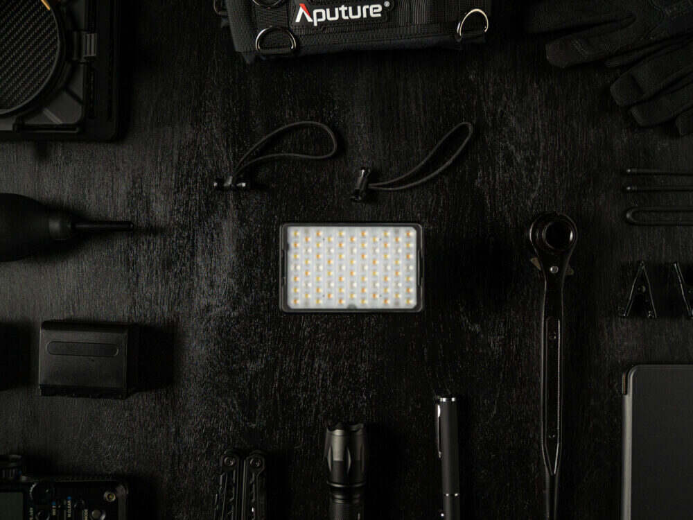 Aputure MC Pro on a flatlay. Add to your tool collection with the MC Pro