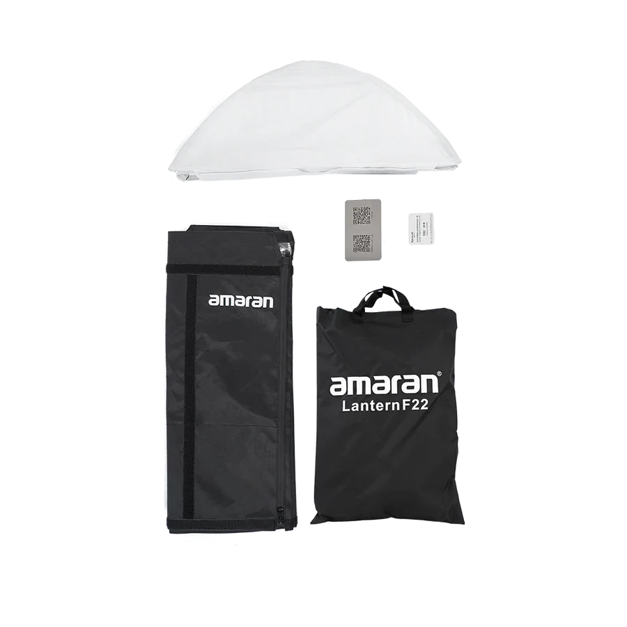 Amaran Latern Kit complete with all items, flat lay