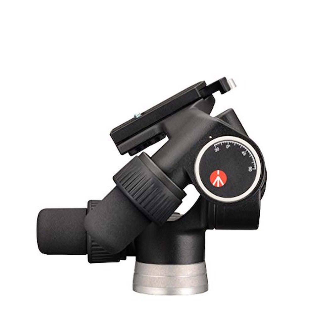 Manfrotto 405 Precision Geared Head, side view showing geared drives