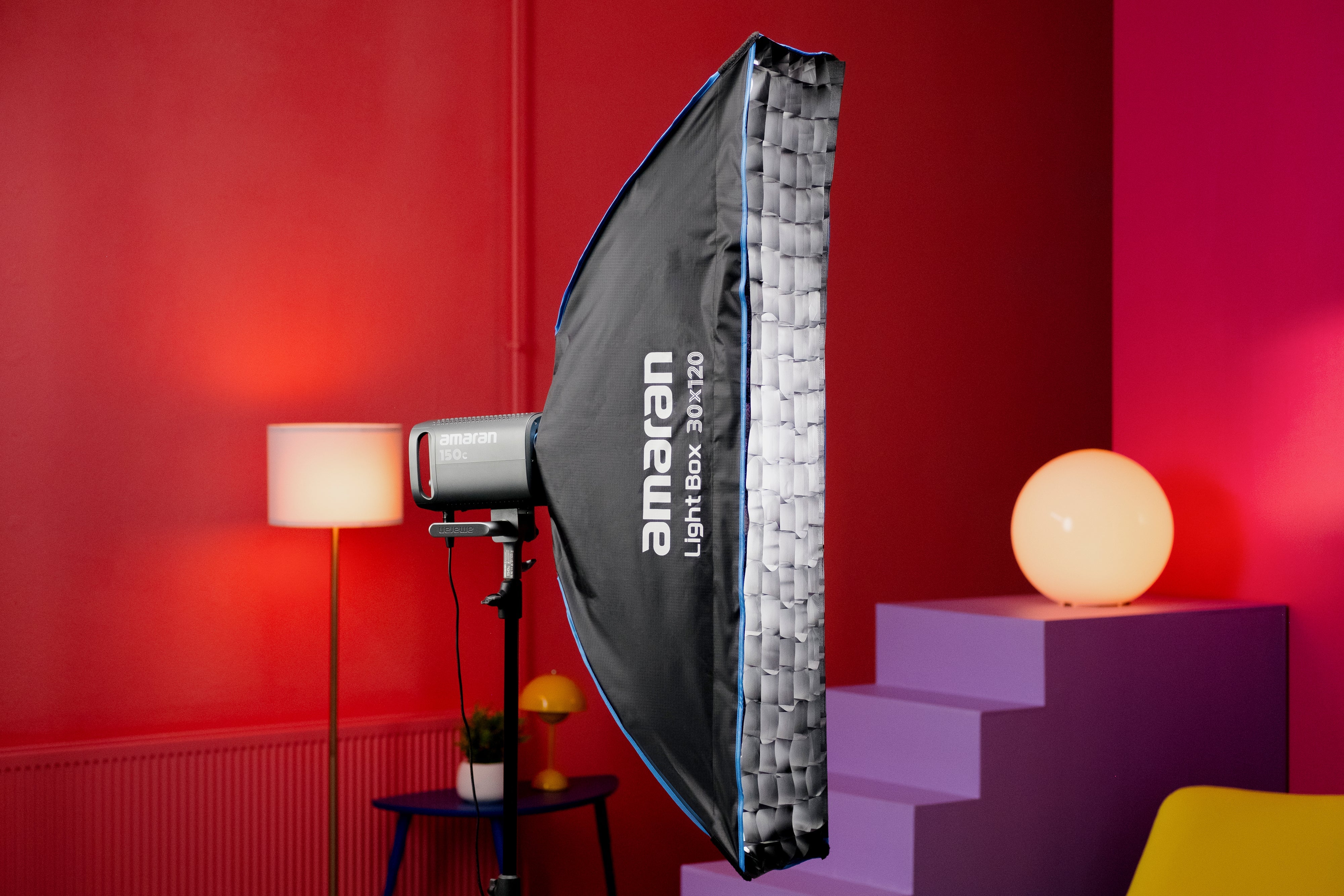 The Light box 30x120 being used in a studio environment. 