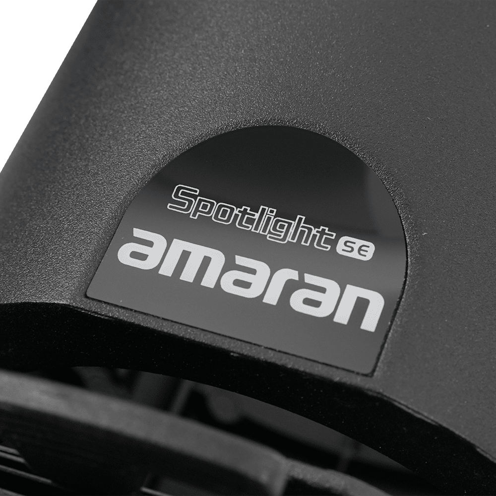 Close-up of the amaran Spotlight SE.