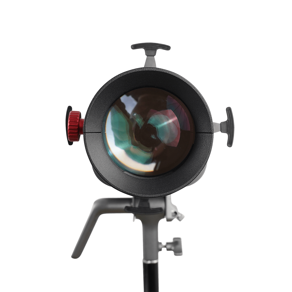 Front perspective of the amaran Spotlight SE (19° Lens Kit).