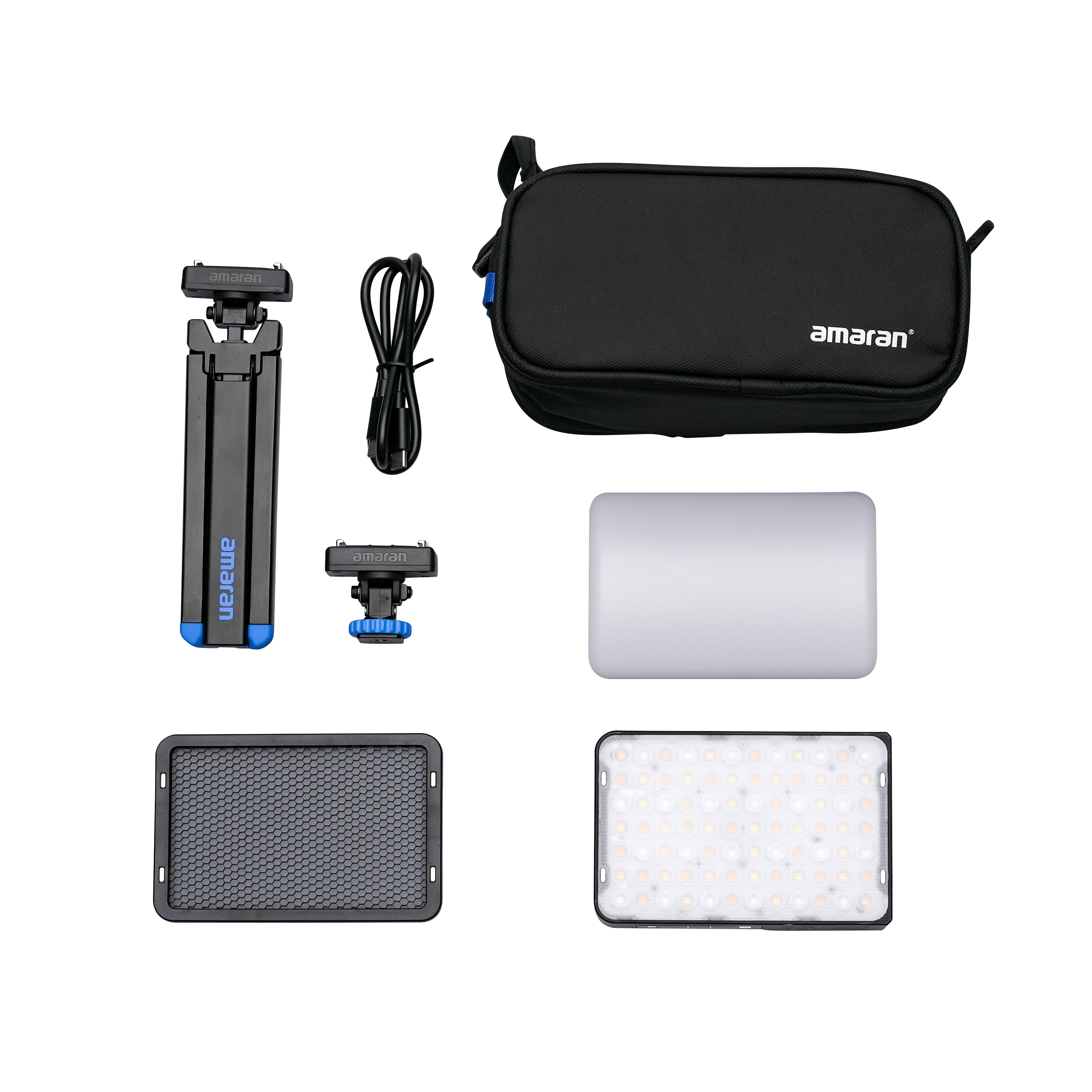 amaran Ace 25c Kit shown with all components. 