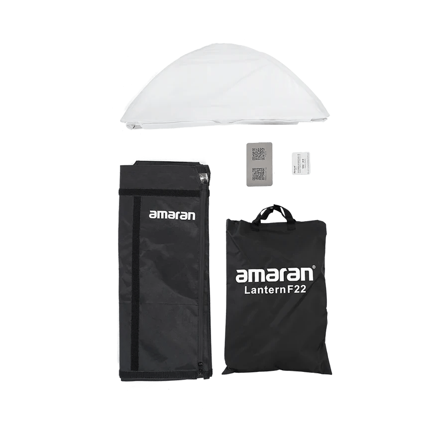 Amaran Latern Kit complete with all items, flat lay