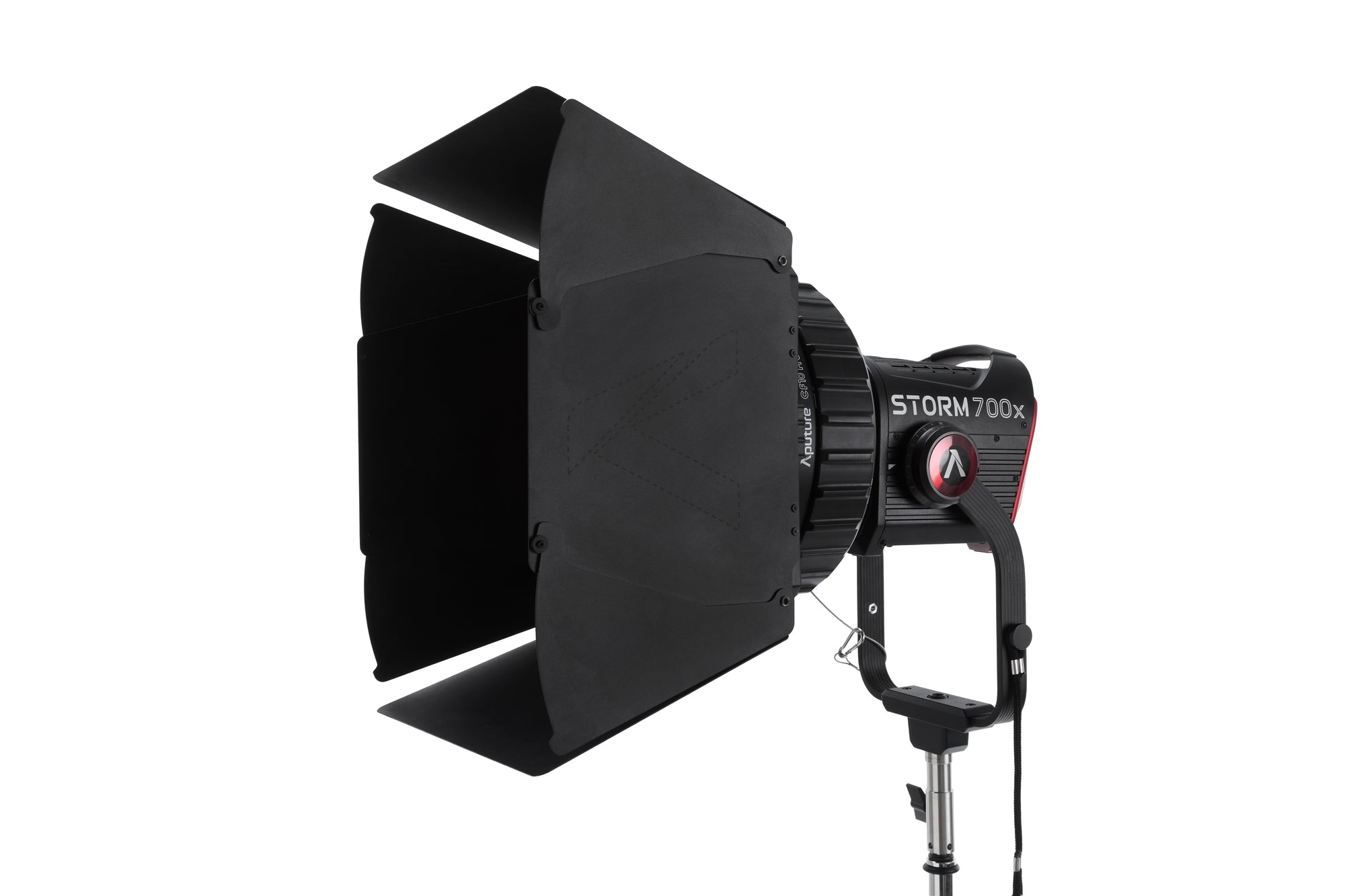 Aputure CF10 Fresnel and Barn Doors Kit being used on a Storm 700x.