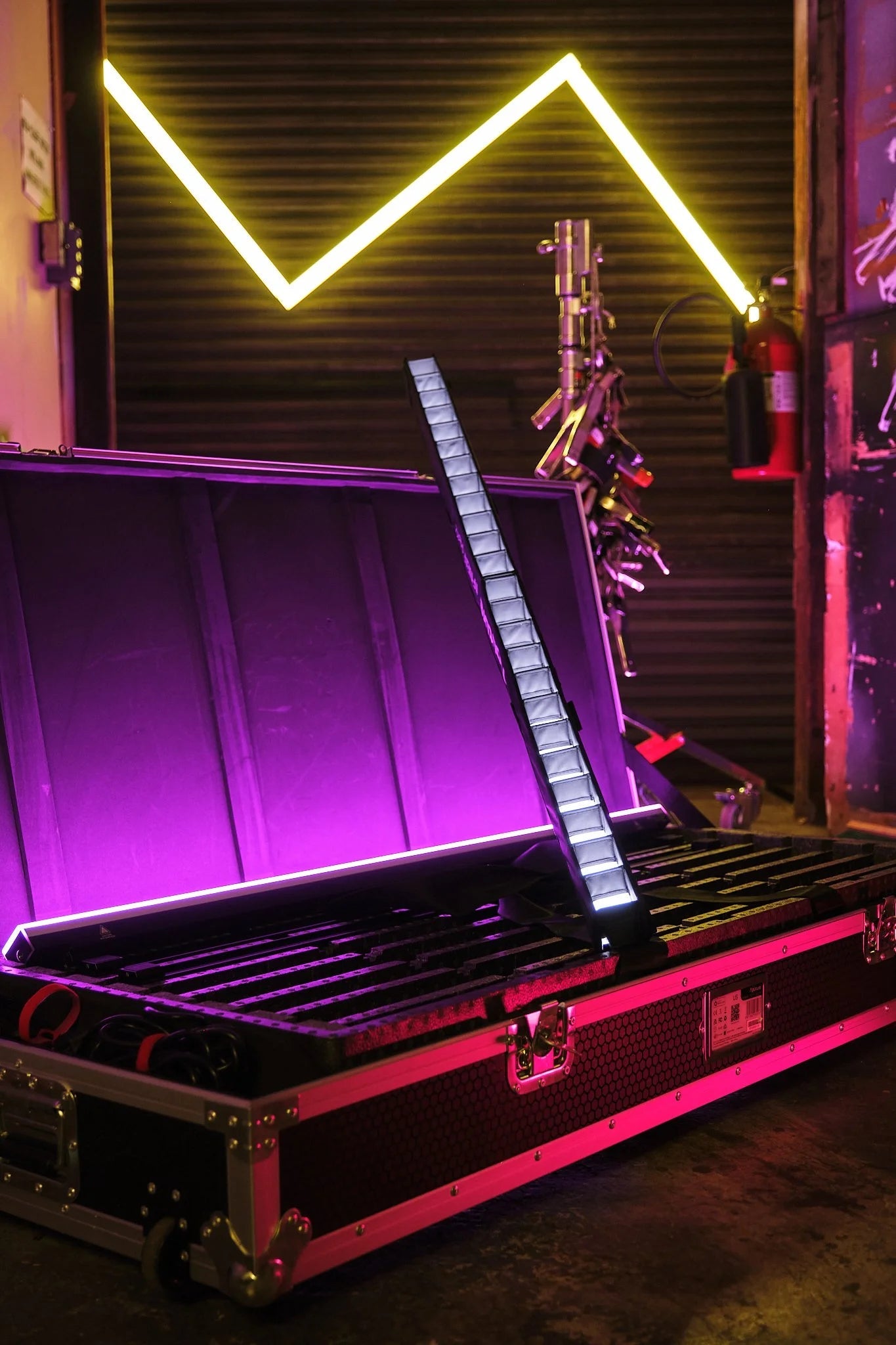 Aputure INFINIBAR PB12 Softbox being utilised on location. 