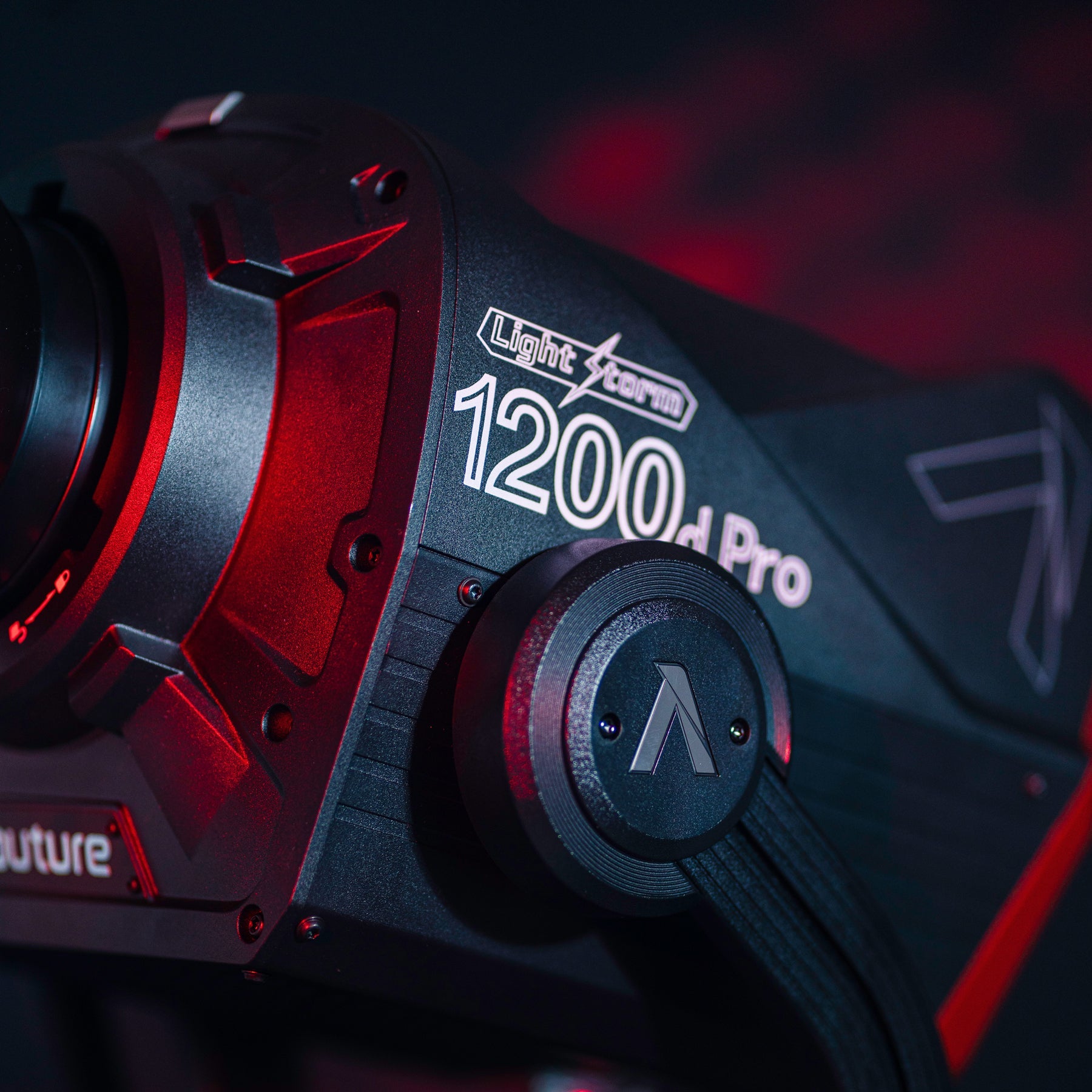 Aputure LS 1200D fixture detail shot. 