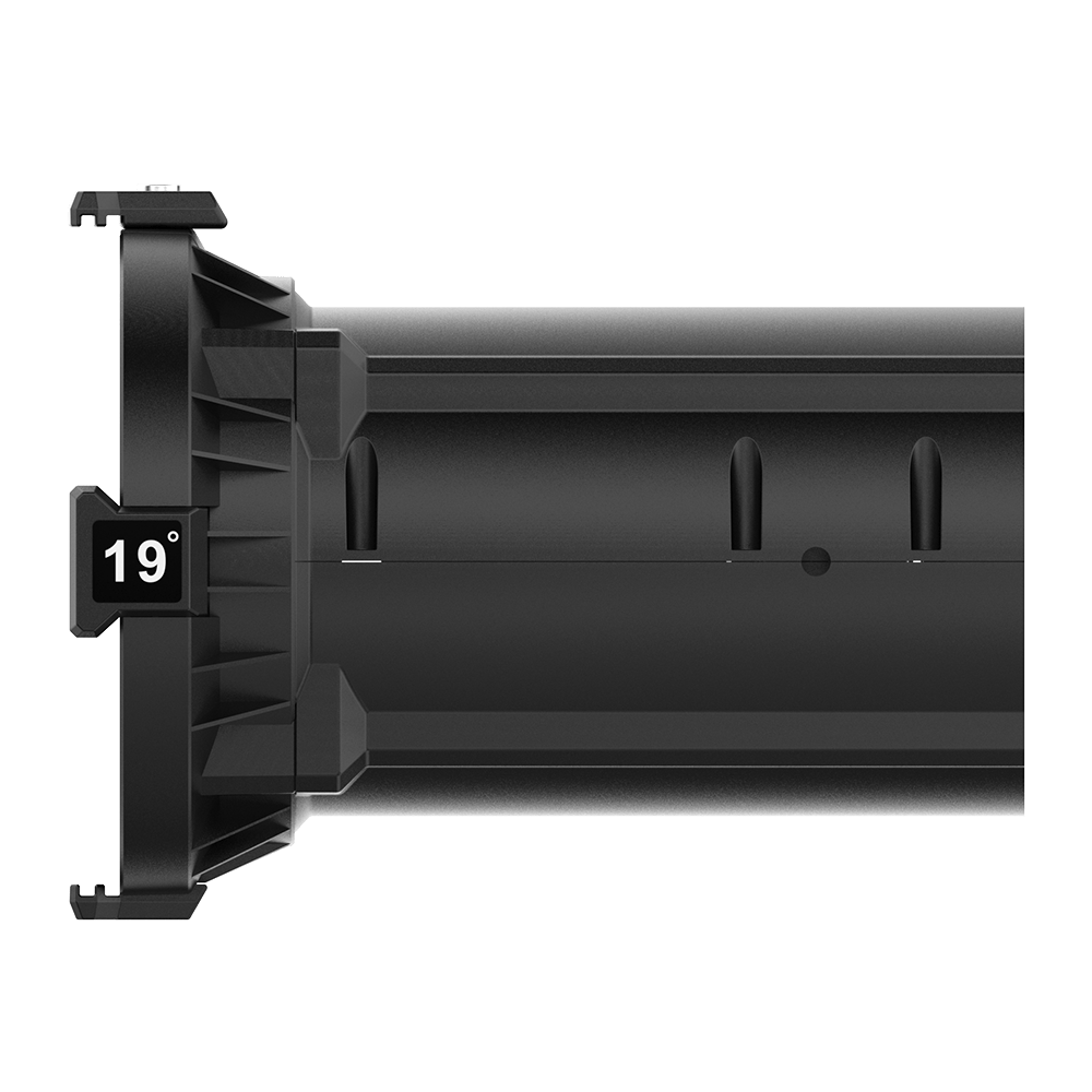 Side view of Aputure Spotlight Lens on a transparent background.