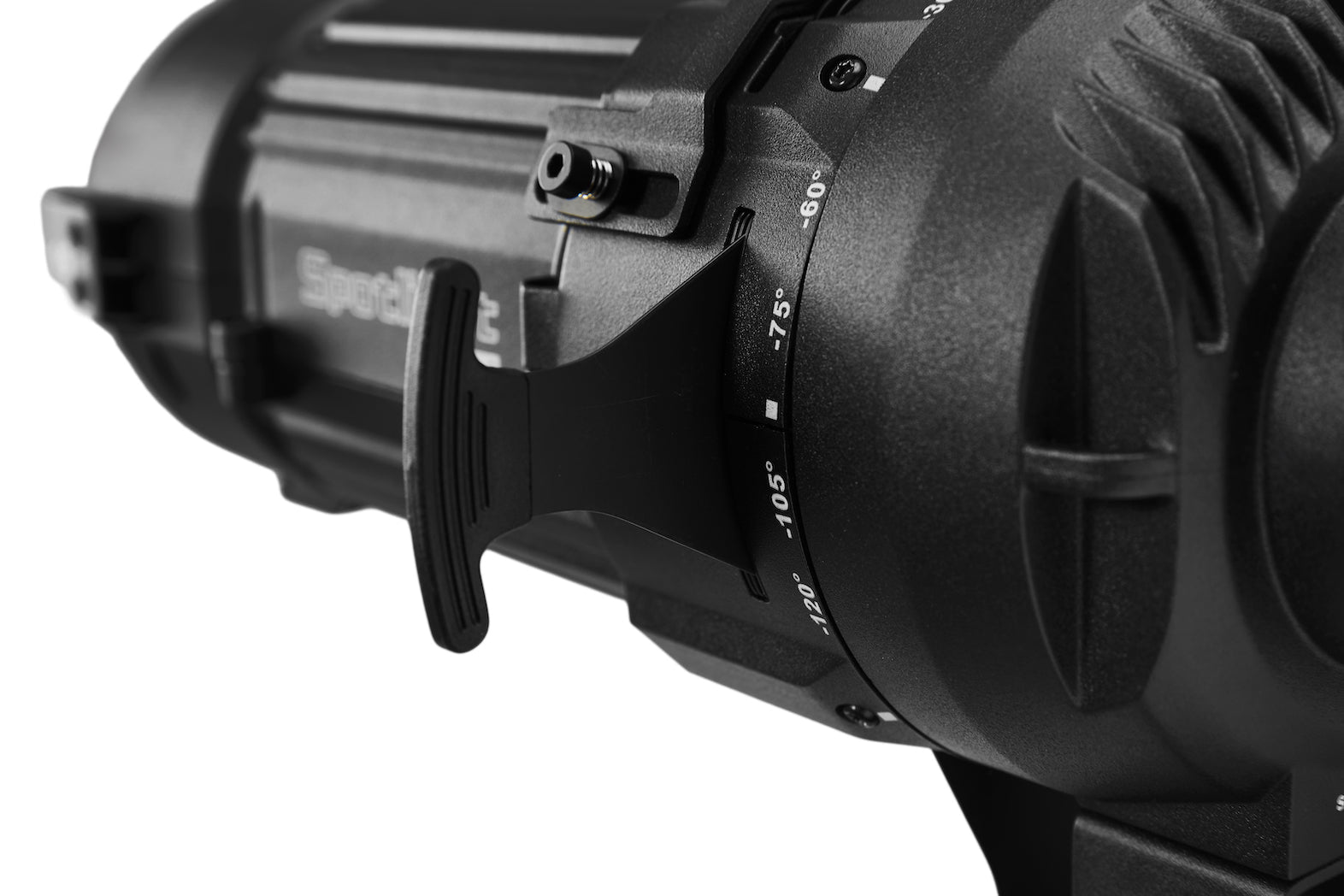 Detail image of an Aputure Spotlight Mini Kit with 19° Lens.