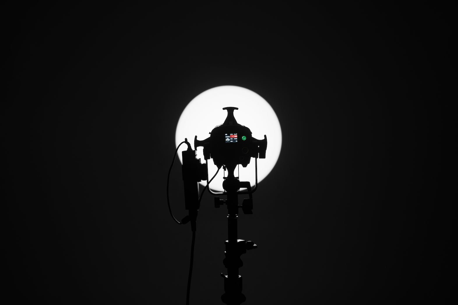 Aputure Spotlight Mini Kit with 19° Lens being used with the Storm 80c.