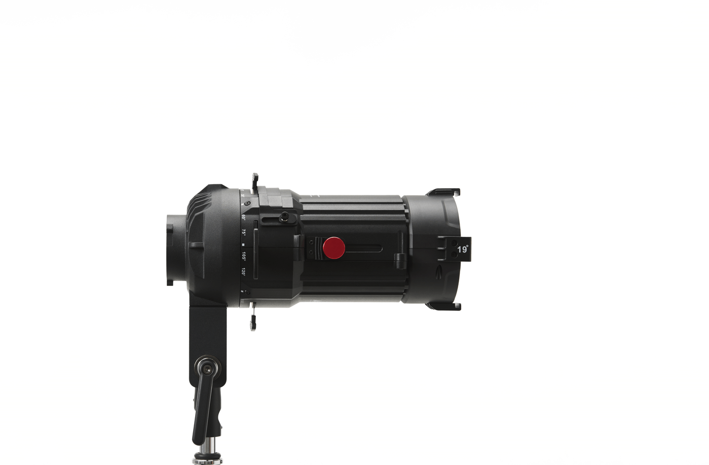Side view of an Aputure Spotlight mini lens 19°.