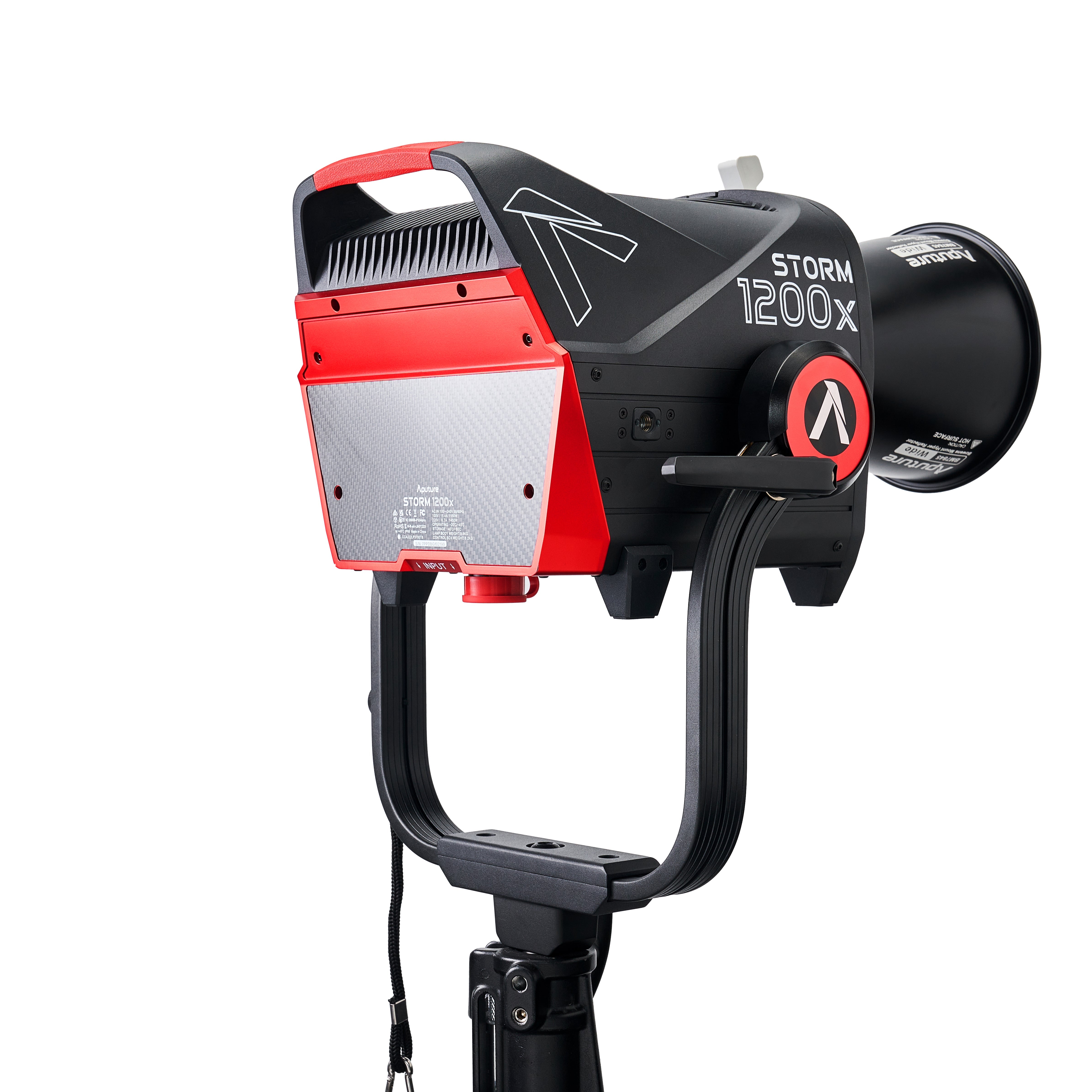 Aputure Storm 1200X Bi-Colour Fixture with BLAIR, rear profile