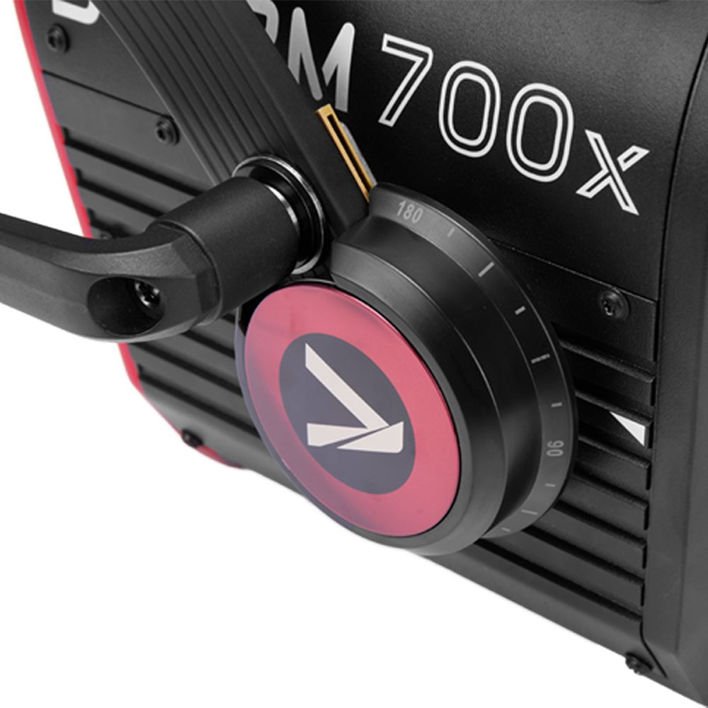Close-up of the Aputure STORM 700x.