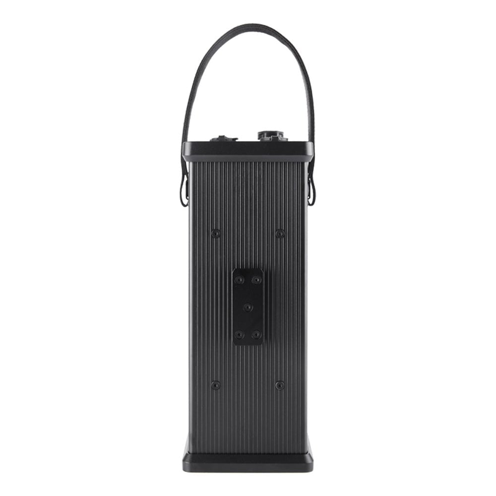 Side view of control box for the Aputure STORM 700x. 
