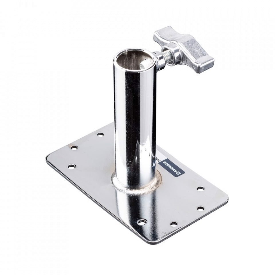 Avenger wall or ceiling mounting plate with 28mm female receiver and t-shaped locking handle. 