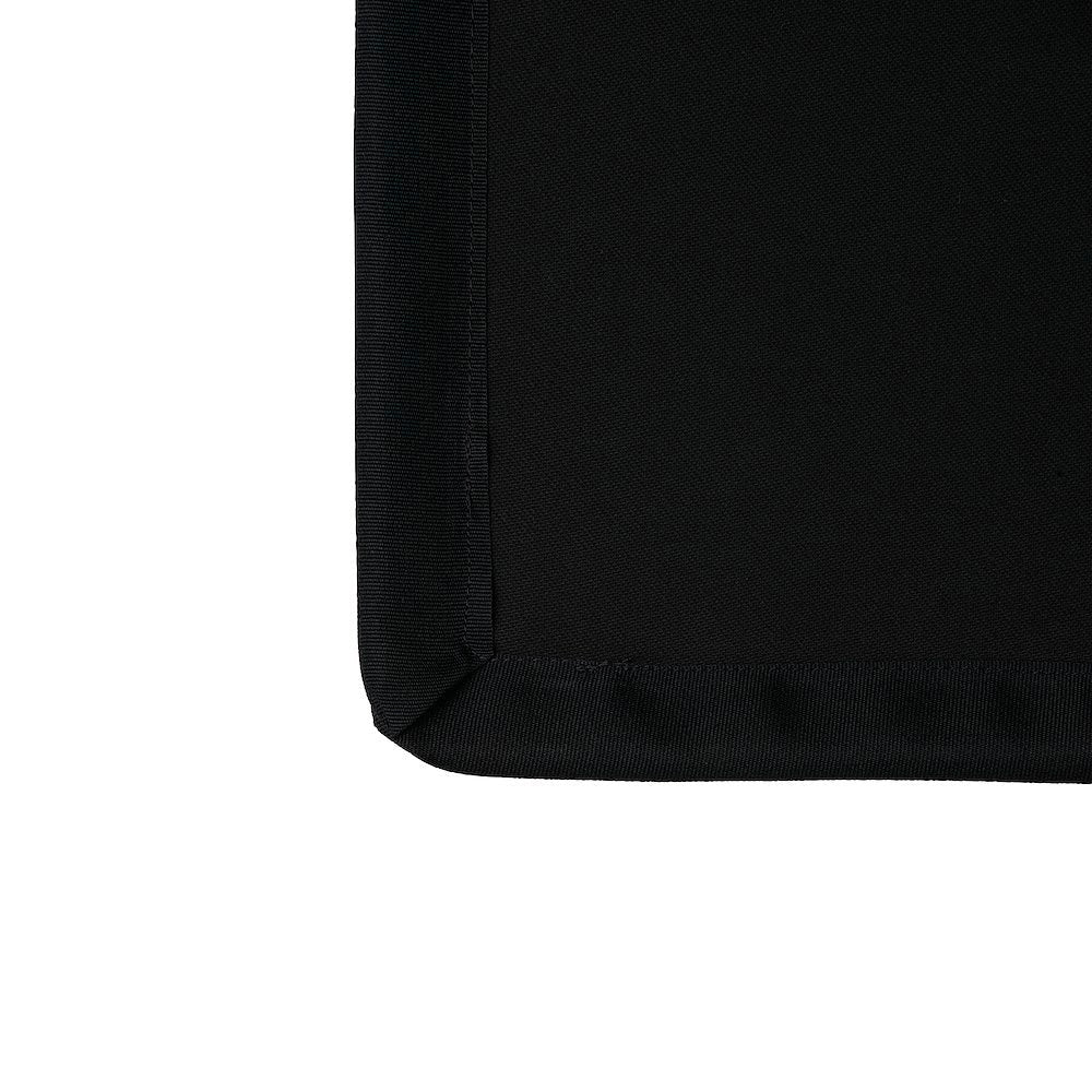 Close-up of the Avenger Solid Black Flag 30" x 36''.