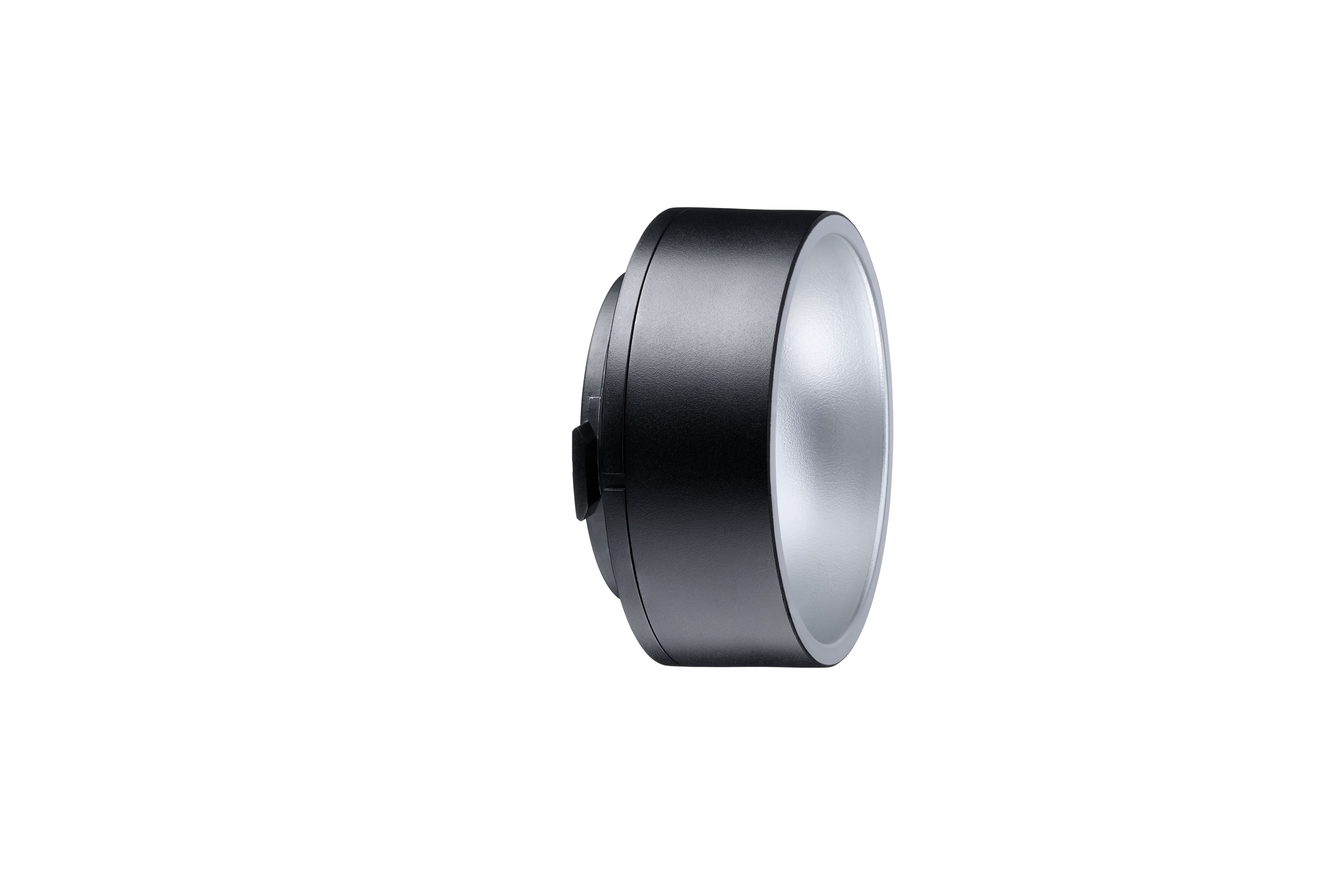 Side view of the Broncolor Wide angle umbrella reflector Ø 120 mm.