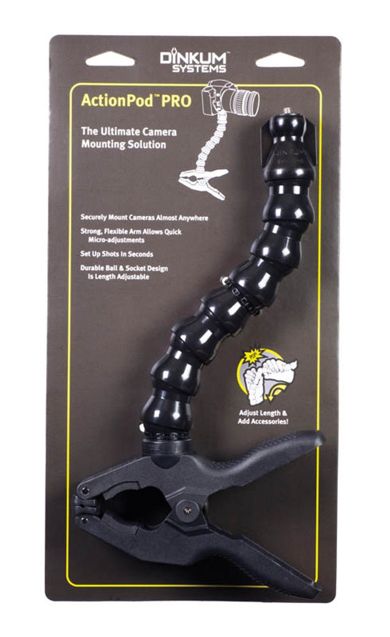 Selling packaging for the Dinkum ActionPod® PRO Mount.