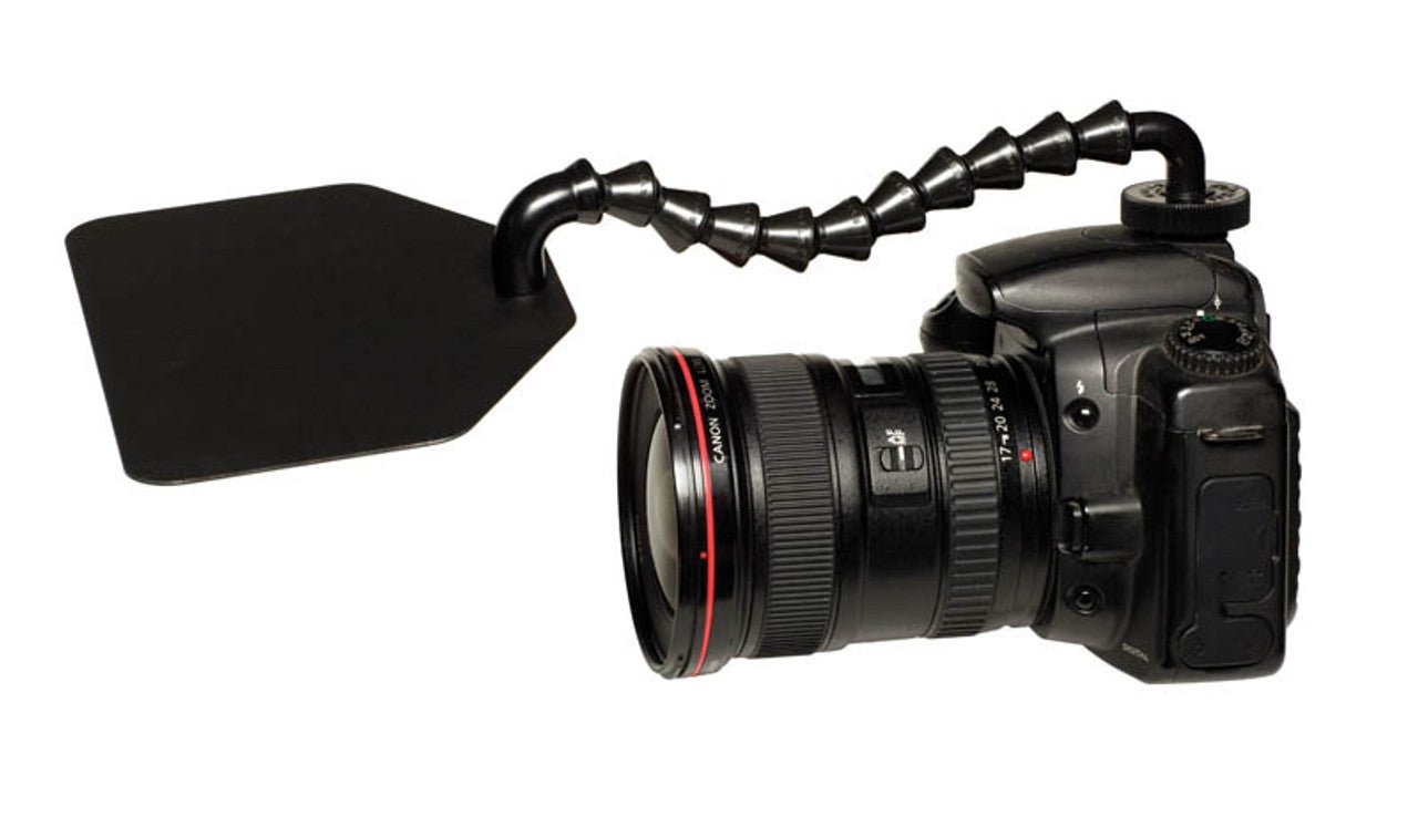 Dinkum COMPACT™ Lens Shade being used with Canon camera.