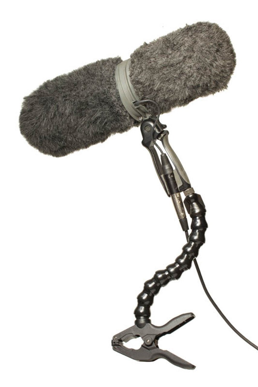 Dinkum FlexiMount™ being used as a microphone stand.