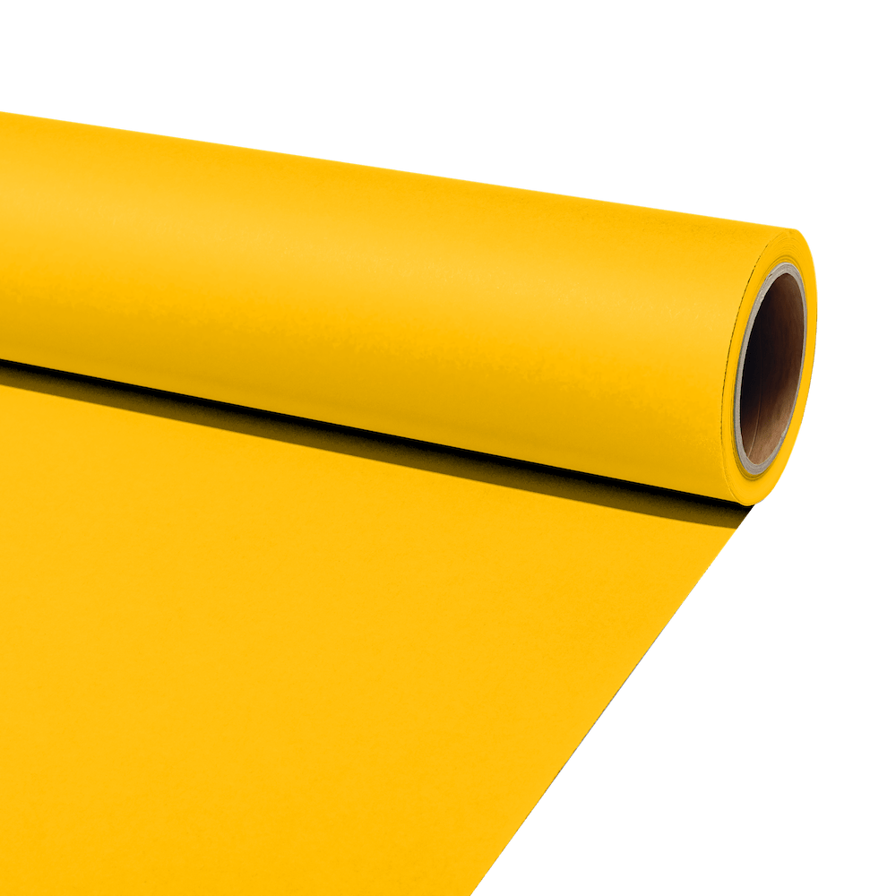 JOBY 2.18m wide by 11m long Happi Dayz Yellow Seamless Paper Background 