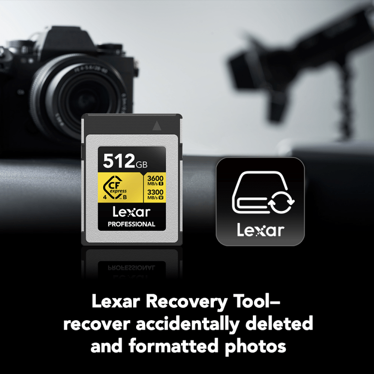 Lexar CFexpress 4.0 Type B Gold series 512GB - R3600/W3300MB/s