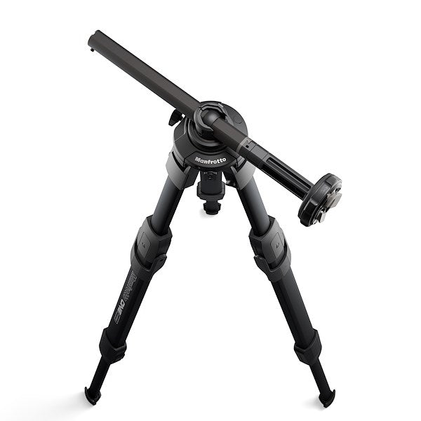 Birds eye view of Manfrotto ONE Aluminium tripod.