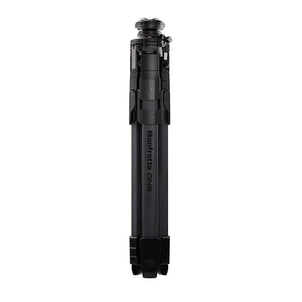 Fully collapsed image of the Manfrotto ONE Carbon Fibre tripod.
