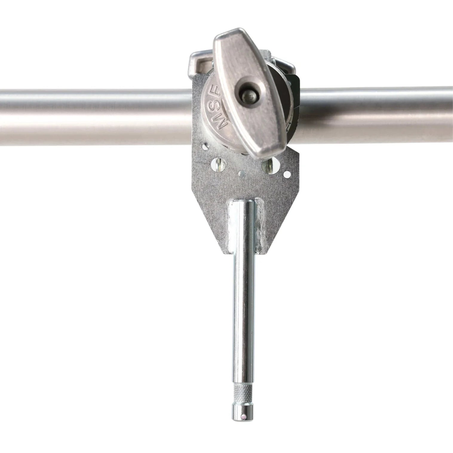 Matthews Gobo Plate Baby Pin shown on a stand.