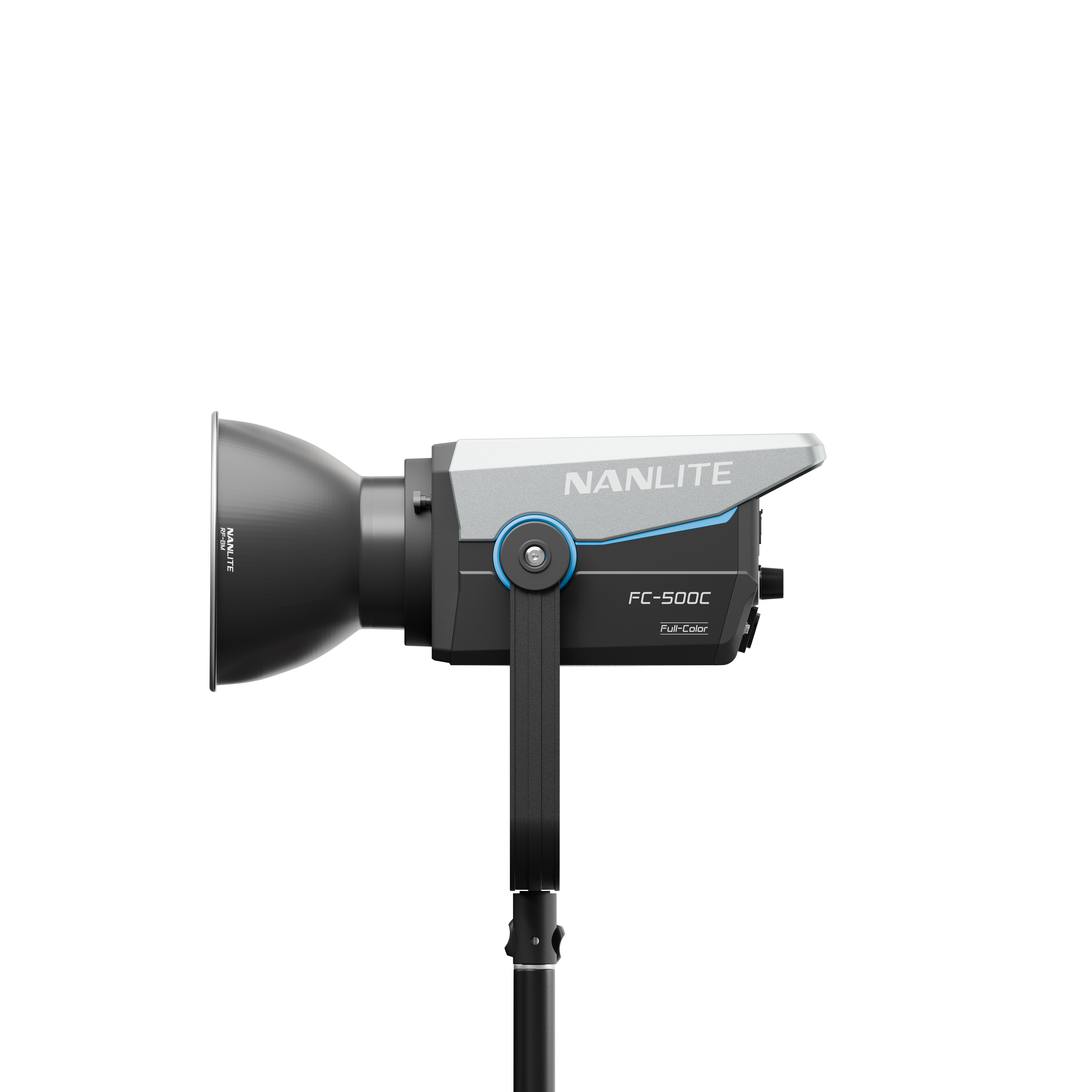 Side view of the NANLITE FC-500C LED RGBW Spot Light.