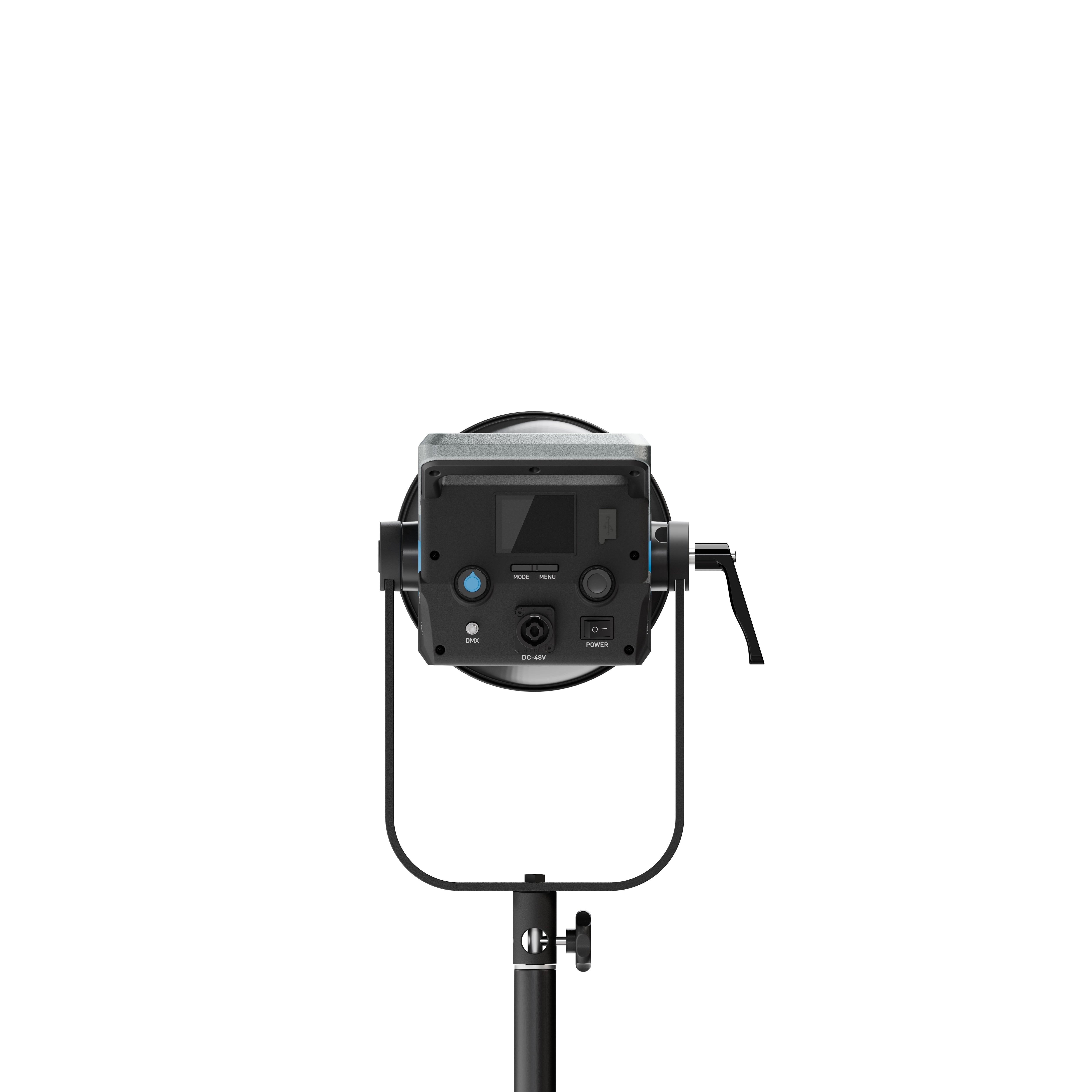 Rear view of the NANLITE FC-500C LED RGBW Spot Light.