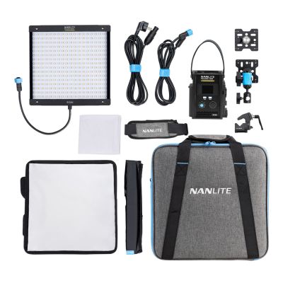 PavoSlim 60B KIT with Quick Release Softbox & Clamp, all items shown.