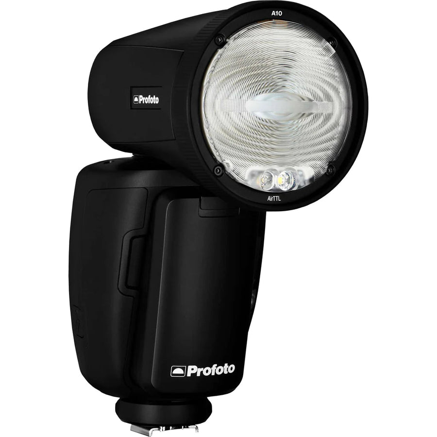 Side view of Profoto A10 for Nikon.