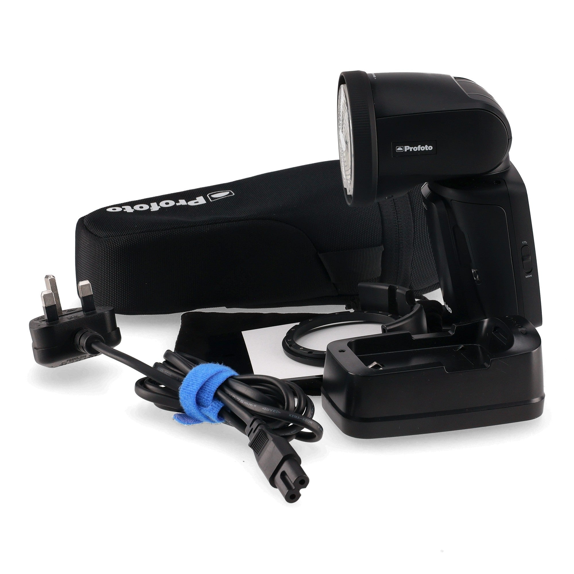 Side view of the Profoto A1X for Nikon shown on a white background.