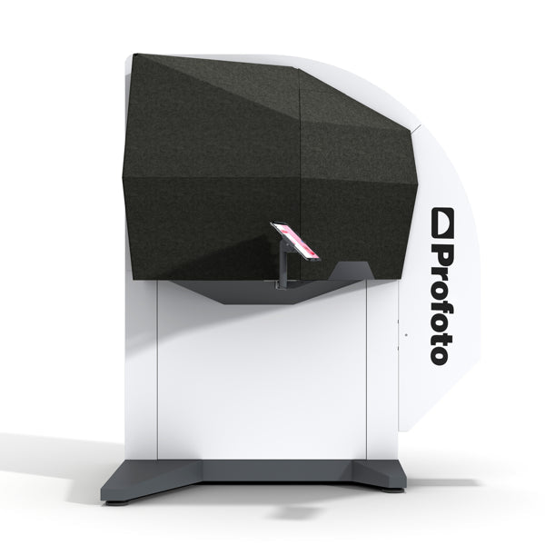 Profoto Eclipse II with doors shut and iPad visible on a white background.